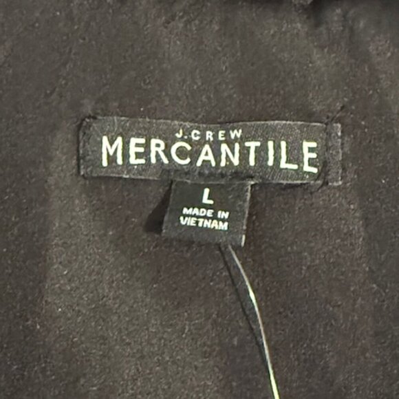 J. CREW Women's Quilted Puffer Vest Black Full Gold Zip Size Large NWT - Picture 9 of 11